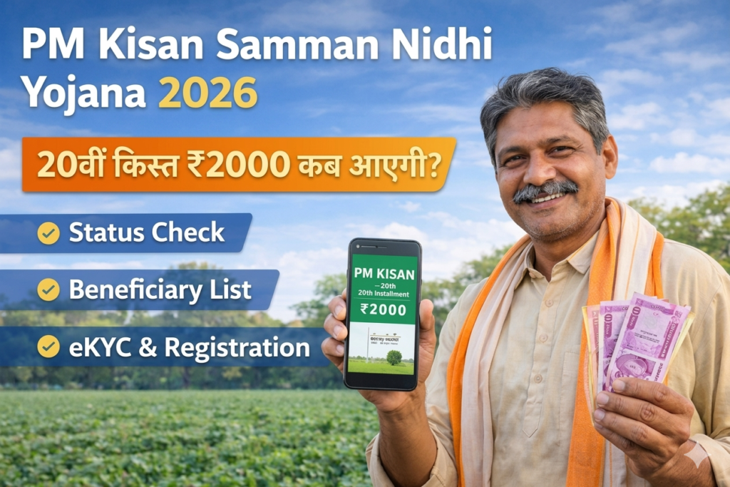 PM Kisan Samman Nidhi Yojana 2026 ₹6000 kist update