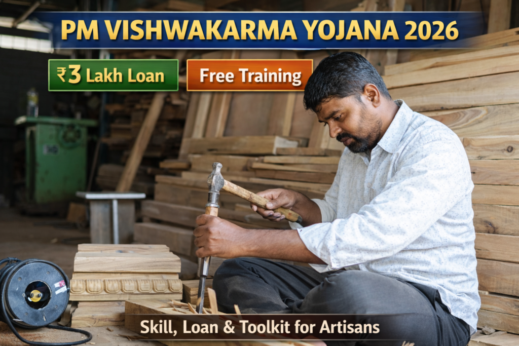 PM Vishwakarma Yojana 2026 artisan loan training toolkit scheme India